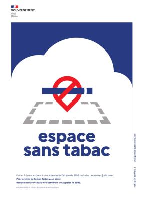 Panneau ESPACE SANS TABAC modèle 2